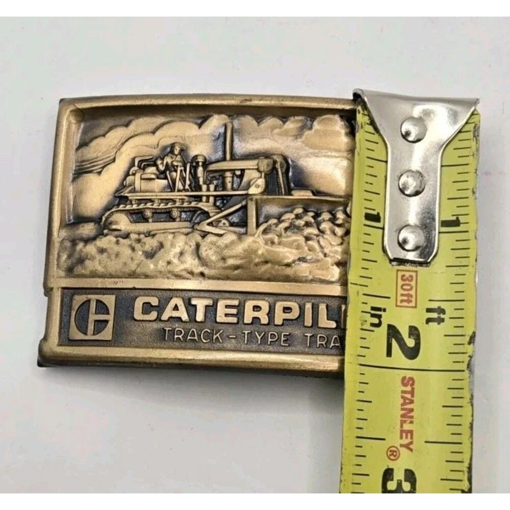 VTG Caterpillar CAT Belt Buckle Bulldozer & Operator 3